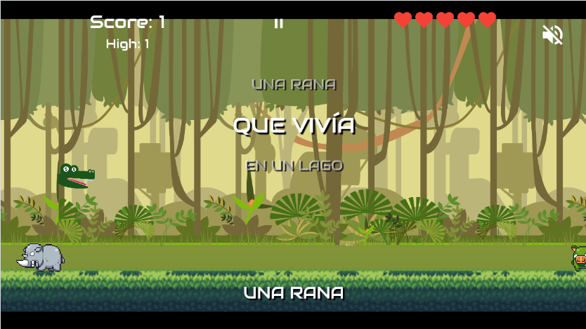 Interfaz de la aplicación Logodilo mostrando ejercicios